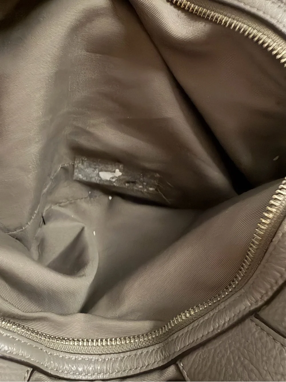 Coach Pebbled Leather Shoulder Bag in Gray